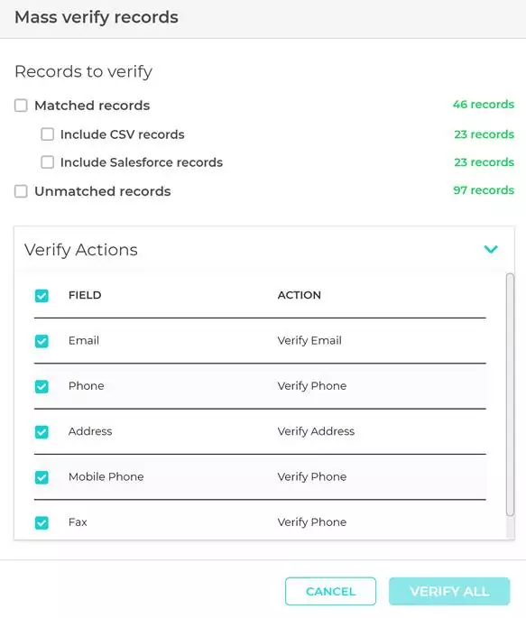 Mass Verify in Importr