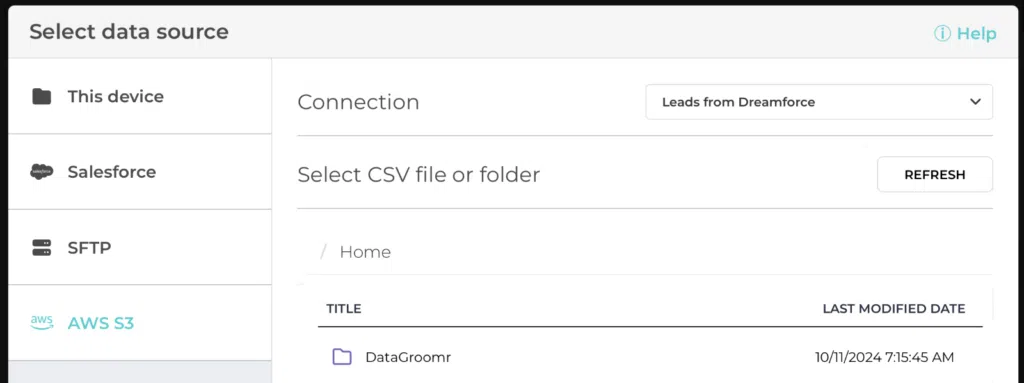 Integration of AWS S3 