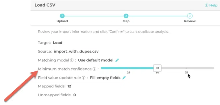 Minimum Match Threshold