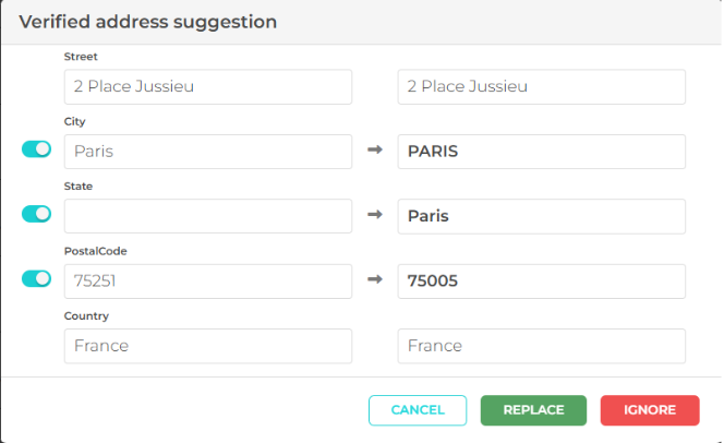address verification