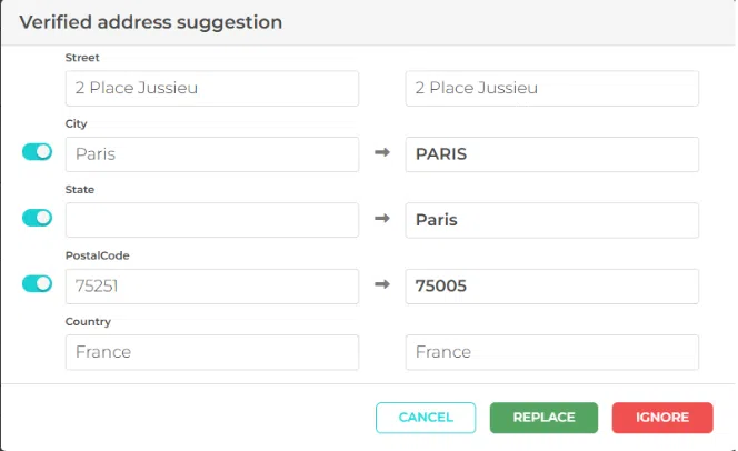 address verification