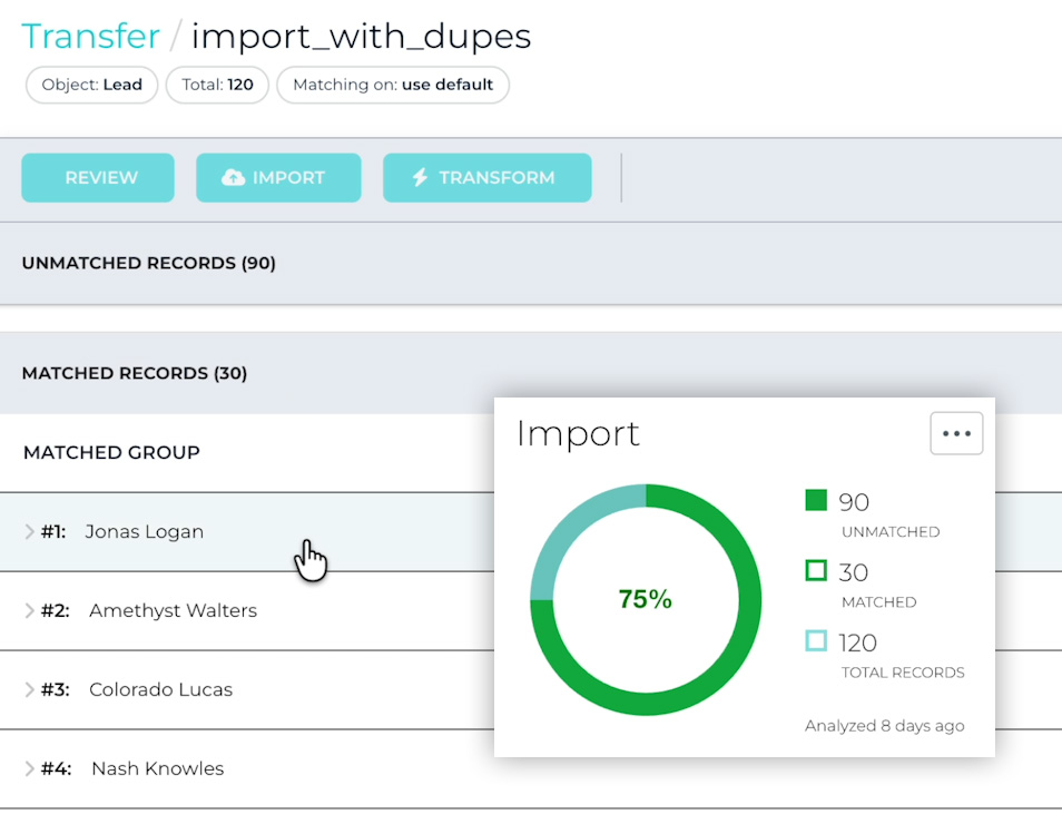 salesforce import