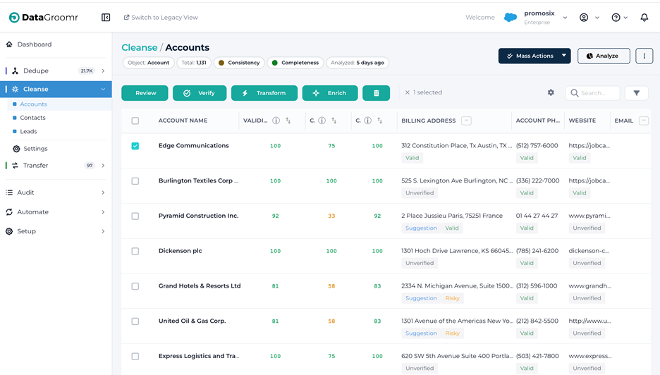 account enrichment