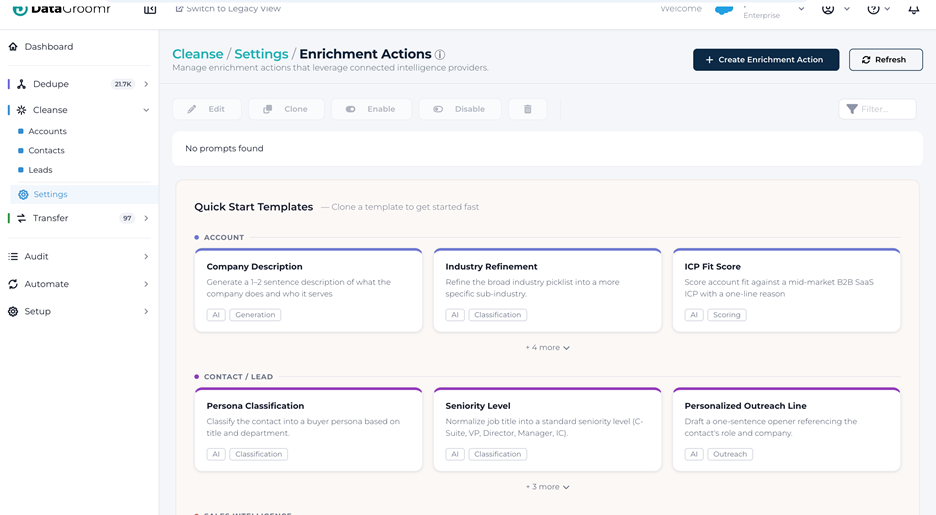 enrichment actions