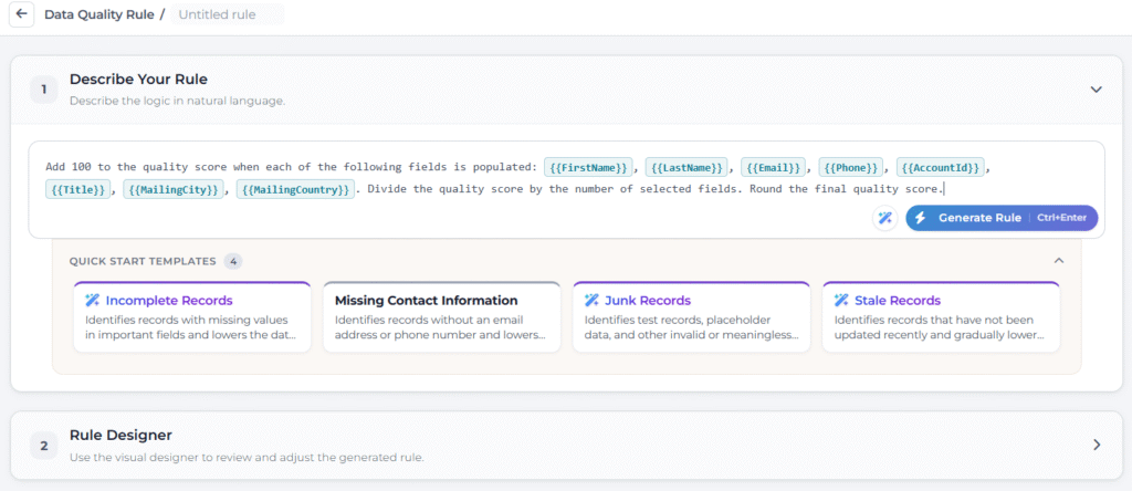 data quality rules